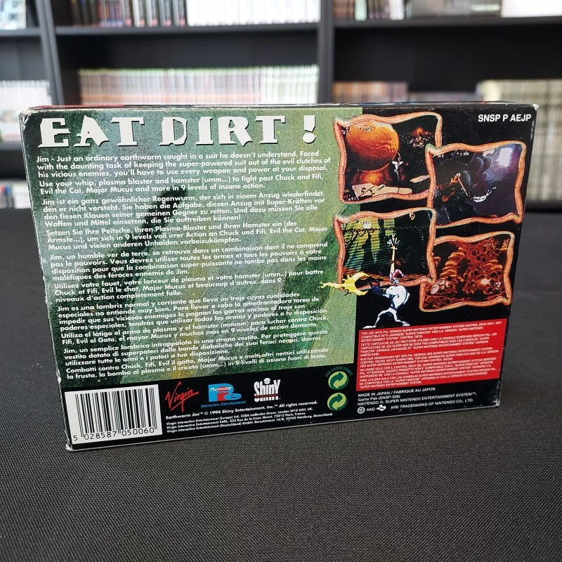 EARTHWORM JIM COMPLET PAL EUR VF SUPER NINTENDO SNES 5 EARTHWORM JIM COMPLET PAL EUR VF SUPER NINTENDO SNES – Image 3