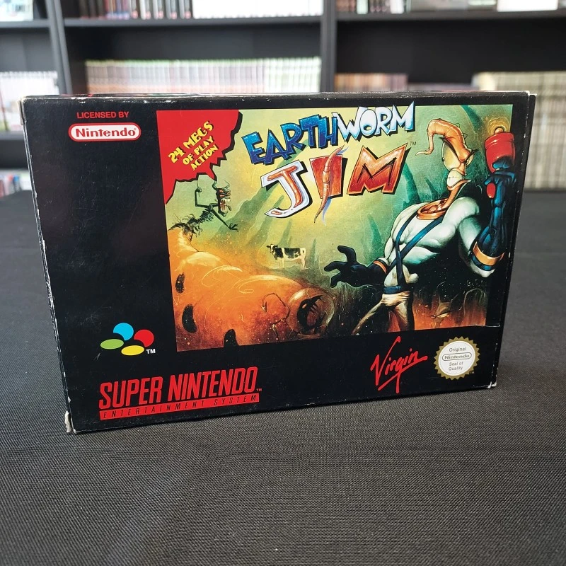 EARTHWORM JIM COMPLET PAL EUR VF SUPER NINTENDO SNES 3 EARTHWORM JIM COMPLET PAL EUR VF SUPER NINTENDO SNES