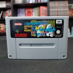 LES SCHTROUMPFS AUTOUR DU MONDE CARTOUCHE SEULE FAH SNES