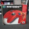 MANETTE NINTENDO 64 ROUGE OFFICIELLE BOITE AVEC CALE -Jeux Sur Console manette nintendo 64 rouge officielle boite avec cale