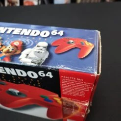 MANETTE NINTENDO 64 ROUGE OFFICIELLE BOITE AVEC CALE -Jeux Sur Console manette nintendo 64 rouge officielle boite avec cale 6