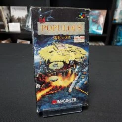 POPULOUS COMPLET MAUVAIS ETAT SUPER FAMICOM