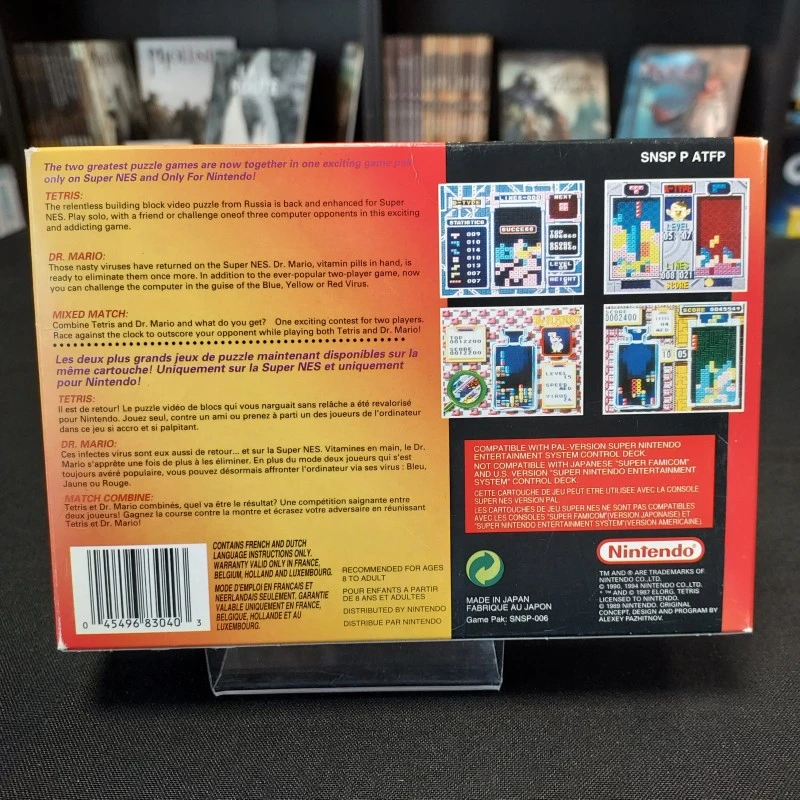 TETRIS & DR. MARIO COMPLET FAH SUPER NINTENDO 7 TETRIS & DR. MARIO COMPLET FAH SUPER NINTENDO – Image 5