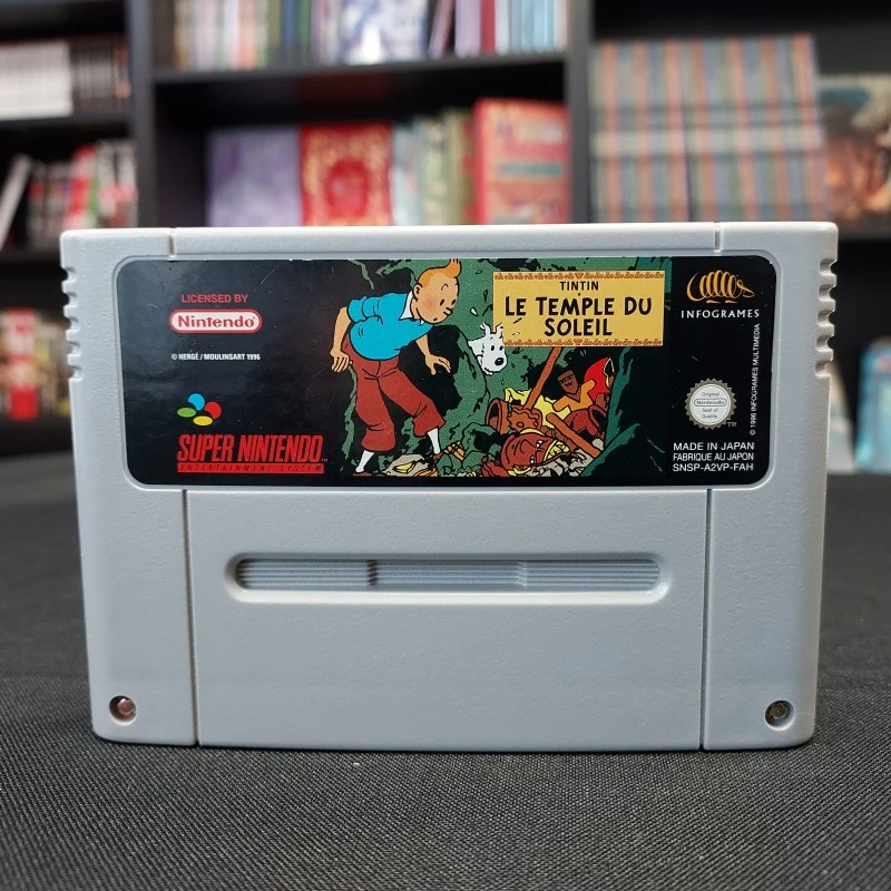 TINTIN LE TEMPLE DU SOLEIL CARTOUCHE SEULE FAH SNES 3 TINTIN LE TEMPLE DU SOLEIL CARTOUCHE SEULE FAH SNES